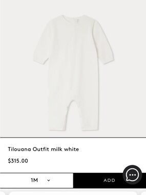 Bonpoint Cream Long-Sleeve One-Piece